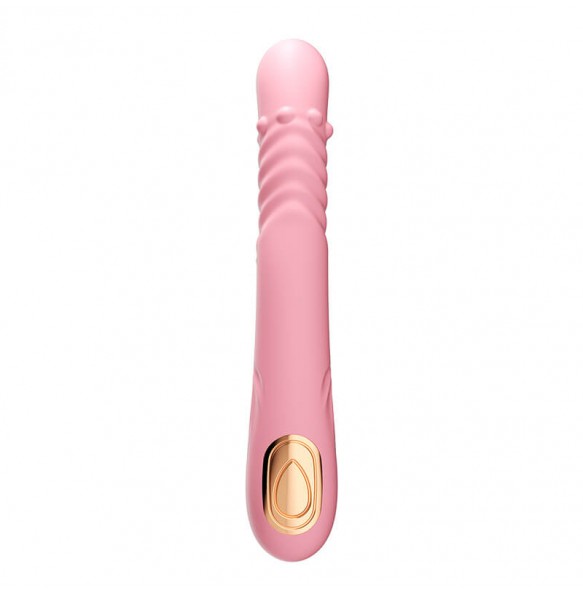 MizzZee - Oral Bliss Heating Licking Rotating Bead Vibrator (Chargeable - Pink)